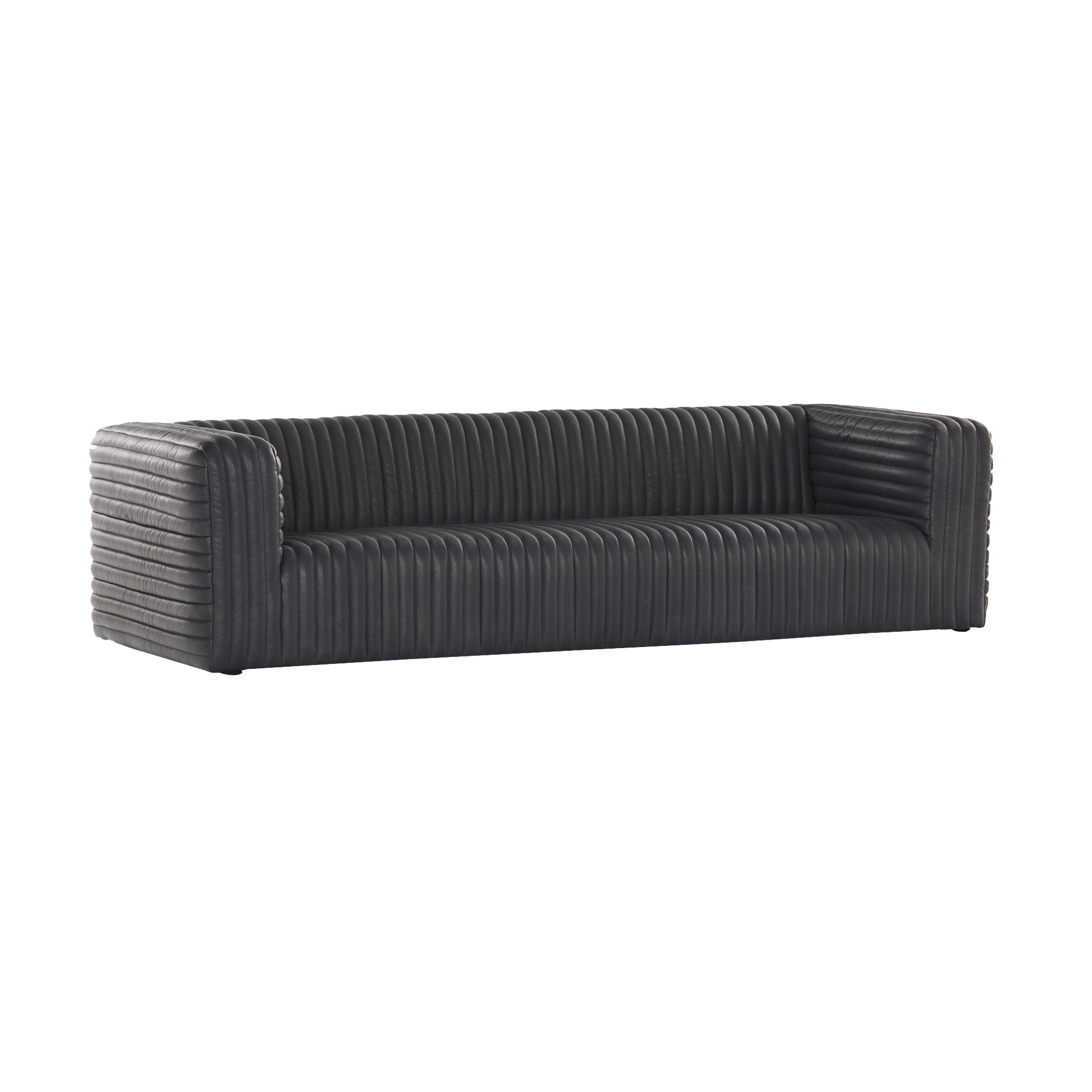 Mulberry Sofa - Black Leather - Sofa