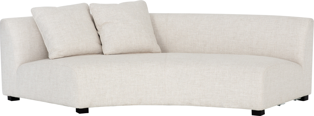 Adele Curved Modular - LHF - Crescent Natural - Modular Component