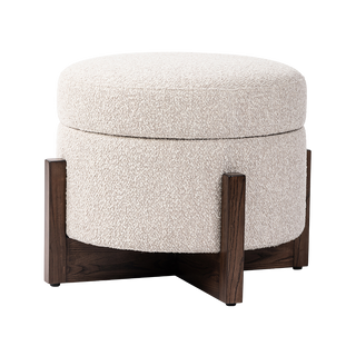 Graham Storage Ottoman - Fog - Ottoman Graham Storage Ottoman - Fog - Ottoman