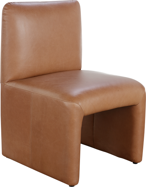 Jax Dining Chair - Camel Leather - Dining Chair
