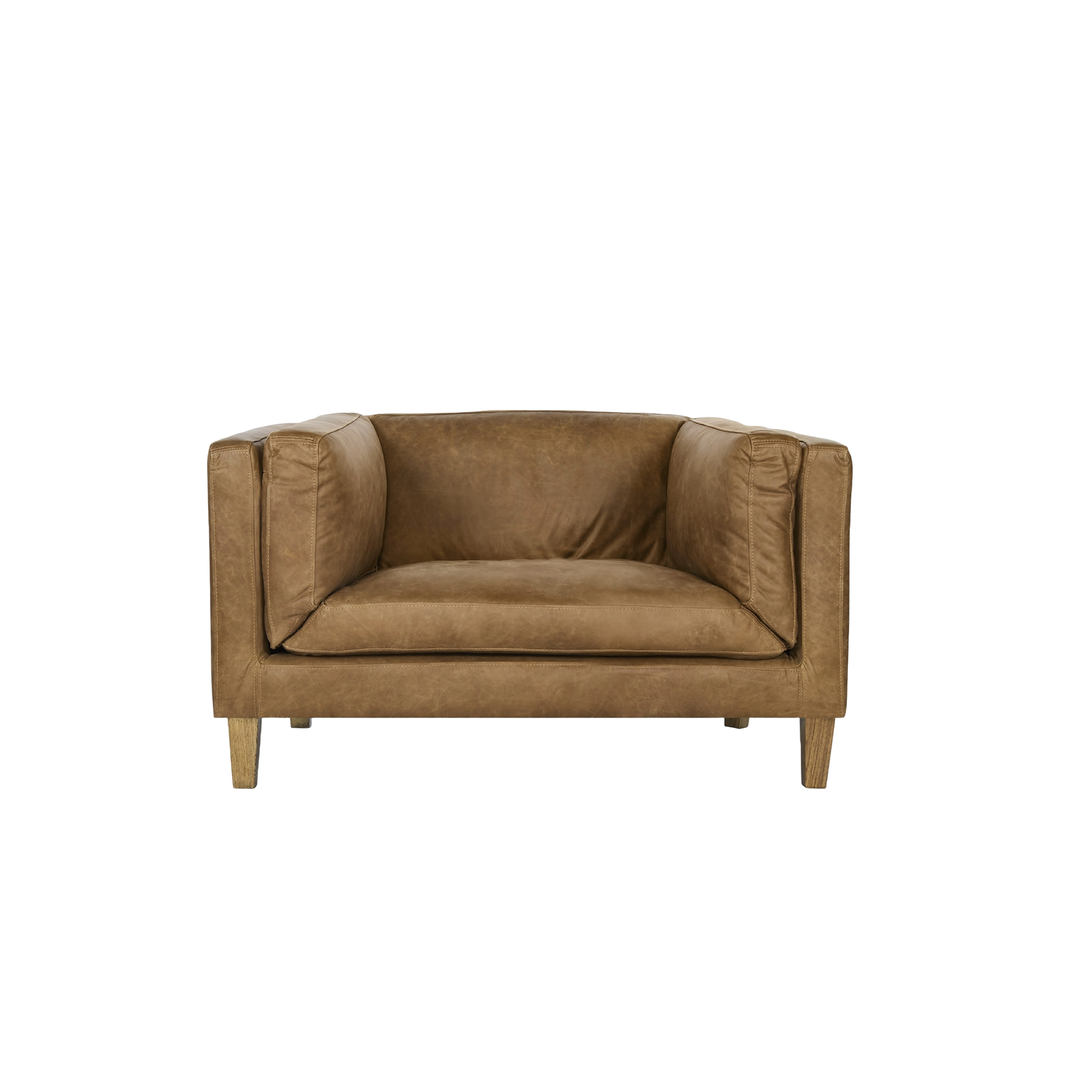 Vittoria Occasional Chair - Sand Leather - Accent Chair