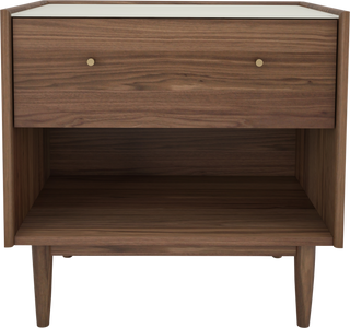Marvin Nightstand - 1 Drawer - Walnut - Nightstand Marvin Nightstand - 1 Drawer - Walnut - Nightstand