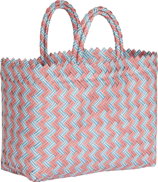 Large Woven Bag - Blue/Red - Bag Large Woven Bag - Blue/Red - Bag