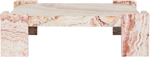 Gypsum Marble Coffee Table - Square - Ruby - Coffee Table