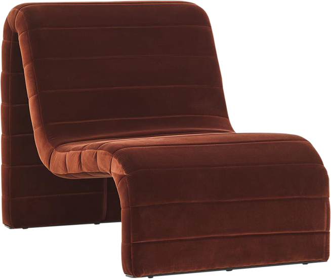 Zurich Occasional Chair - Avignon Velvet Nut - Chair