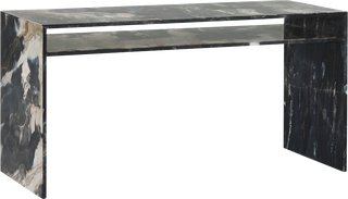 Vertu Marble Desk - Petrol - Desk Vertu Marble Desk - Petrol - Desk