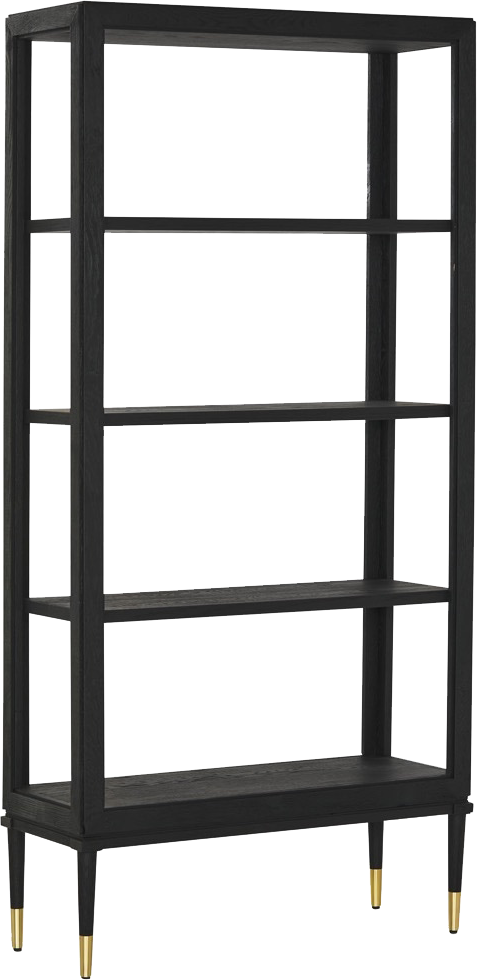Maurice Shelving Unit - Drifted Matte Black - Bookcase