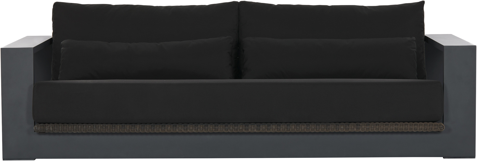 Cuba Outdoor Sofa - Charcoal - Outdoor Sofa