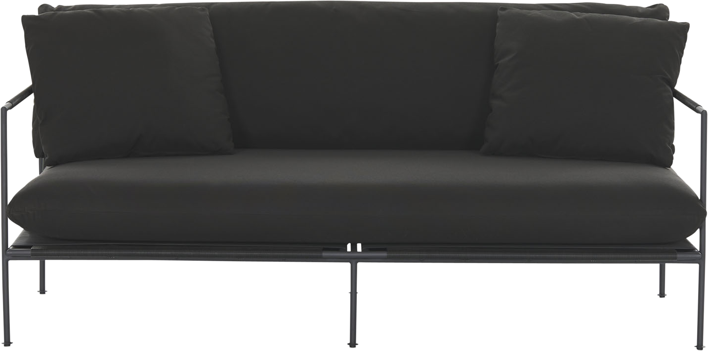 Malmo Outdoor Sofa - 2 Seat - Black - Outdoor Sofa