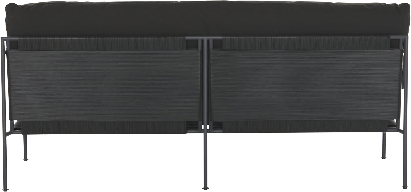 Malmo Outdoor Sofa - 2 Seat - Black - Outdoor Sofa