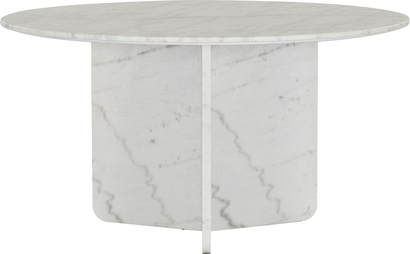 Como Marble Round Dining Table - 55" - Dining Table