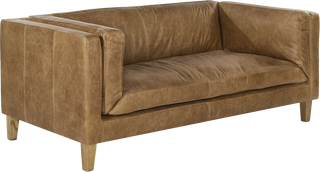 The Vittoria Loveseat - Sand Leather - Loveseat The Vittoria Loveseat - Sand Leather - Loveseat