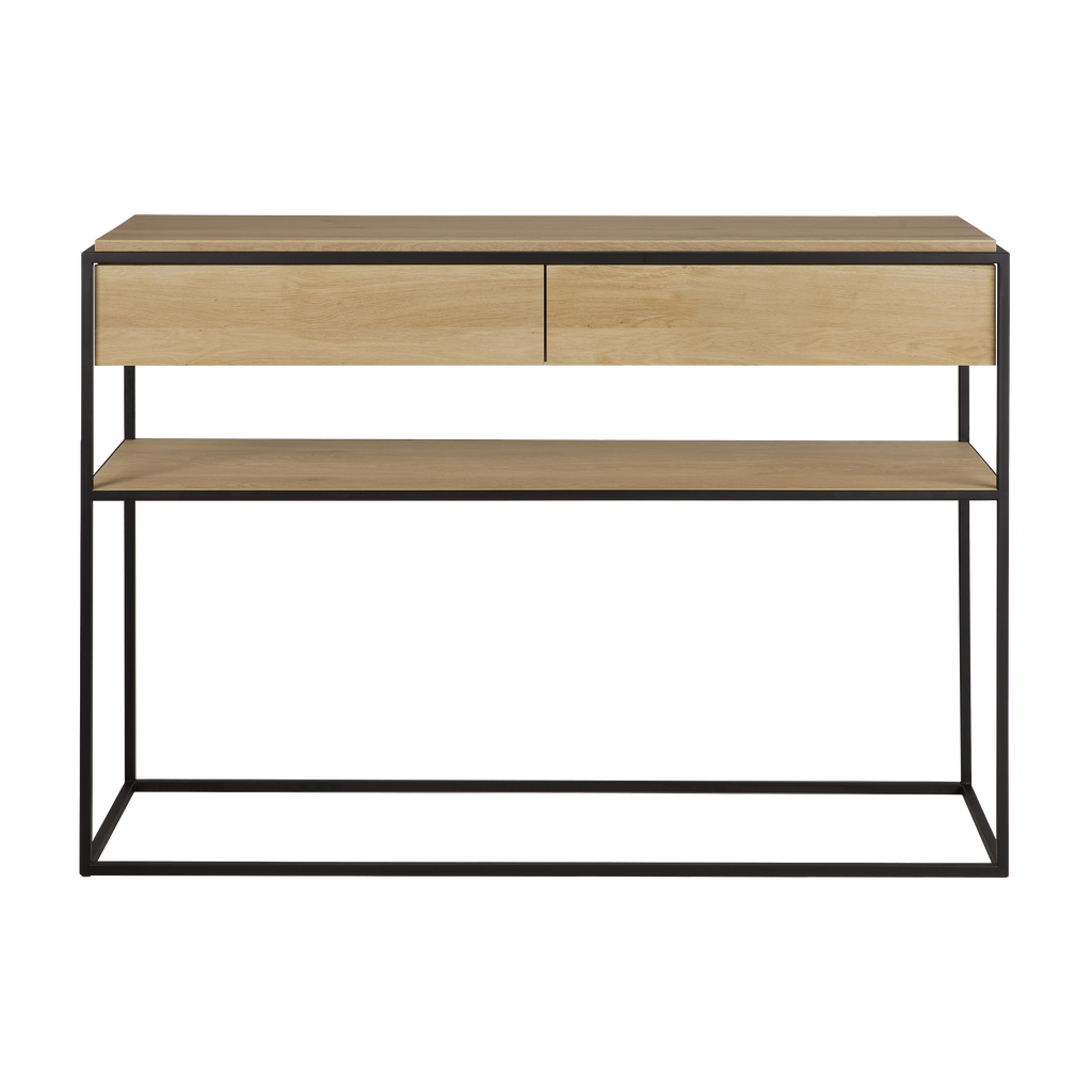 Monolit Console - 2 Drawers - Oak - Console