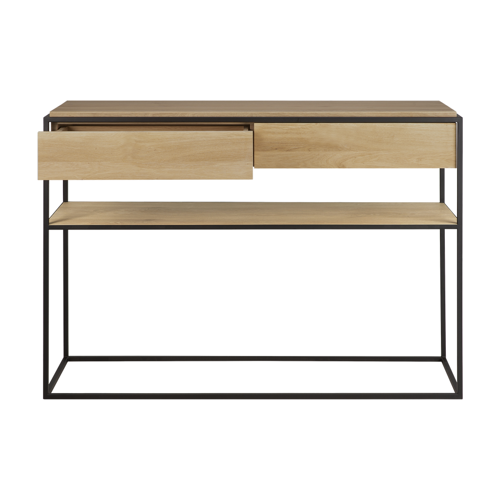 Monolit Console - 2 Drawers - Oak - Console