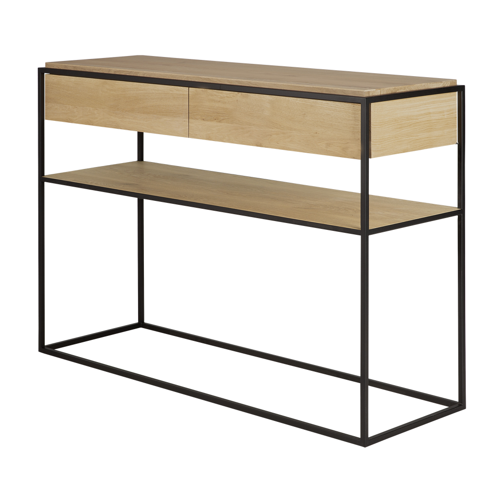 Monolit Console - 2 Drawers - Oak - Console