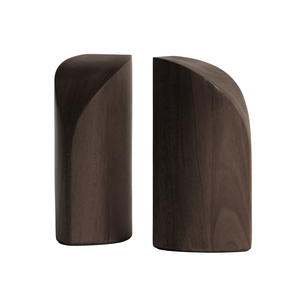 Pi Book Ends - Set of 2 -Dark Brown - Décor