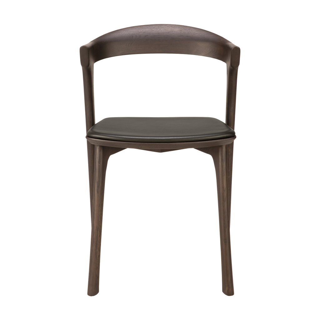 Bok Dining Chair - Brown Leather - Dining Table