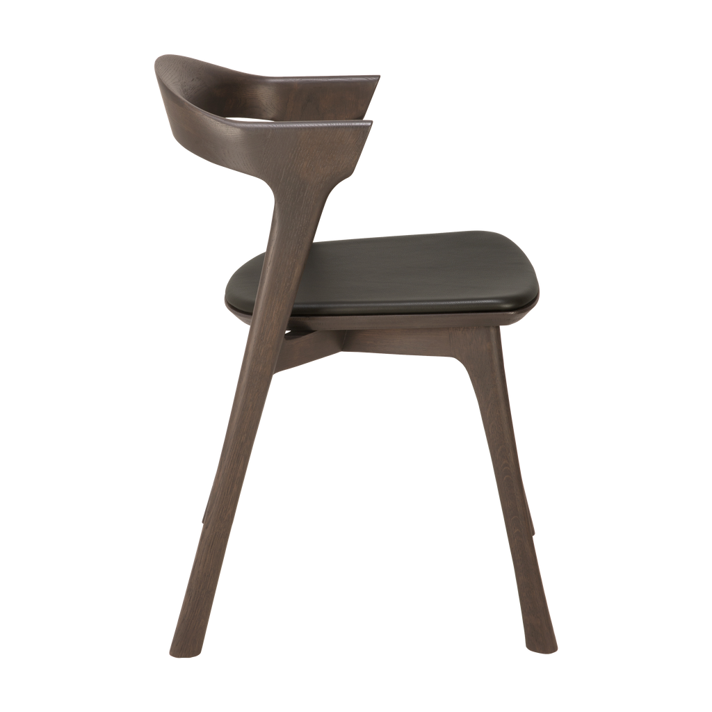 Bok Dining Chair - Brown Leather - Dining Table