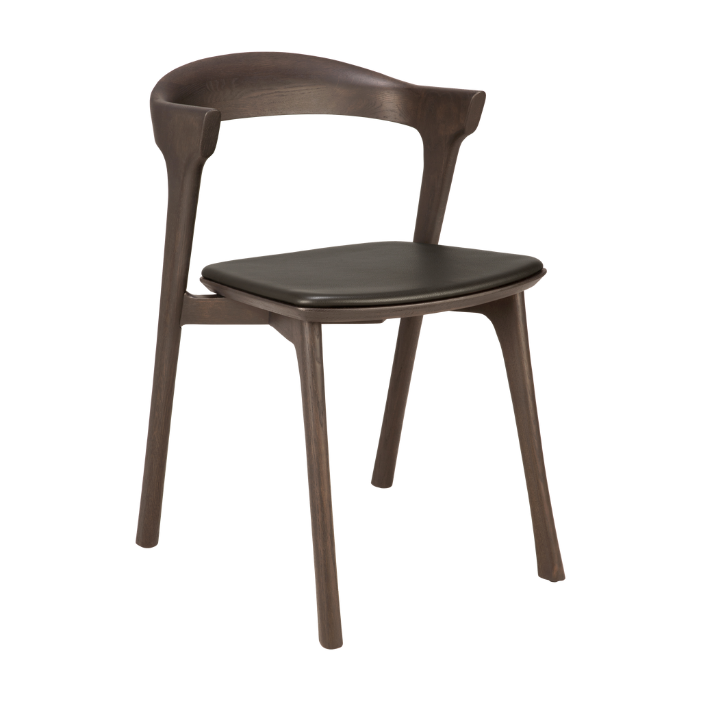 Bok Dining Chair - Brown Leather - Dining Table