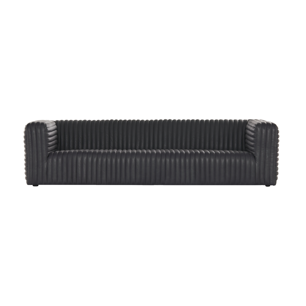 Mulberry Sofa - Black Leather - Sofa