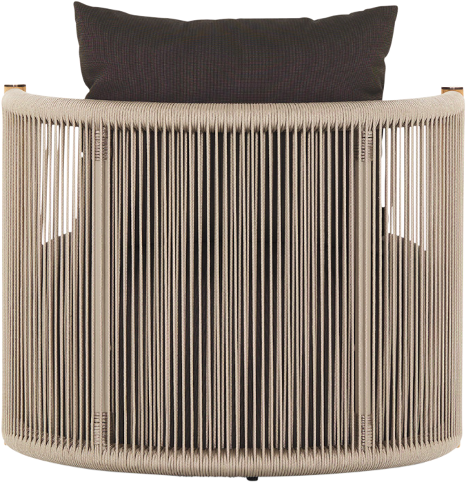 Architect Outdoor Swivel Chair - Natural/Charcoal - Outdoor Chairs
