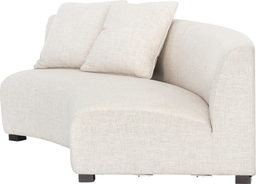 Adele Curved Modular - LHF - Crescent Natural - Modular Component