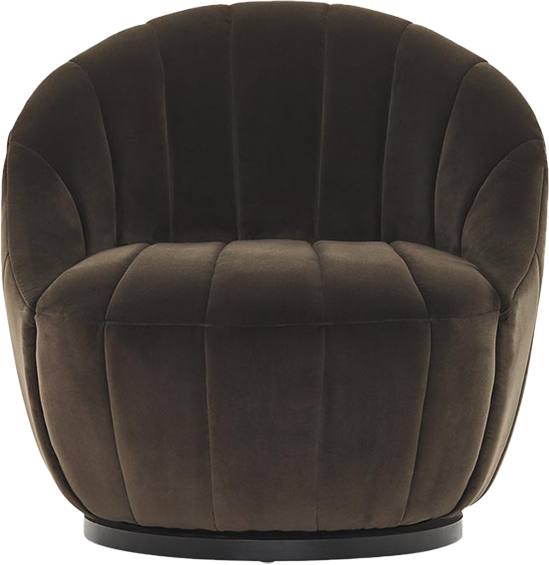 Athena Swivel Chair - Midnight Velvet - Accent Chair