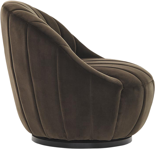 Athena Swivel Chair - Midnight Velvet - Accent Chair
