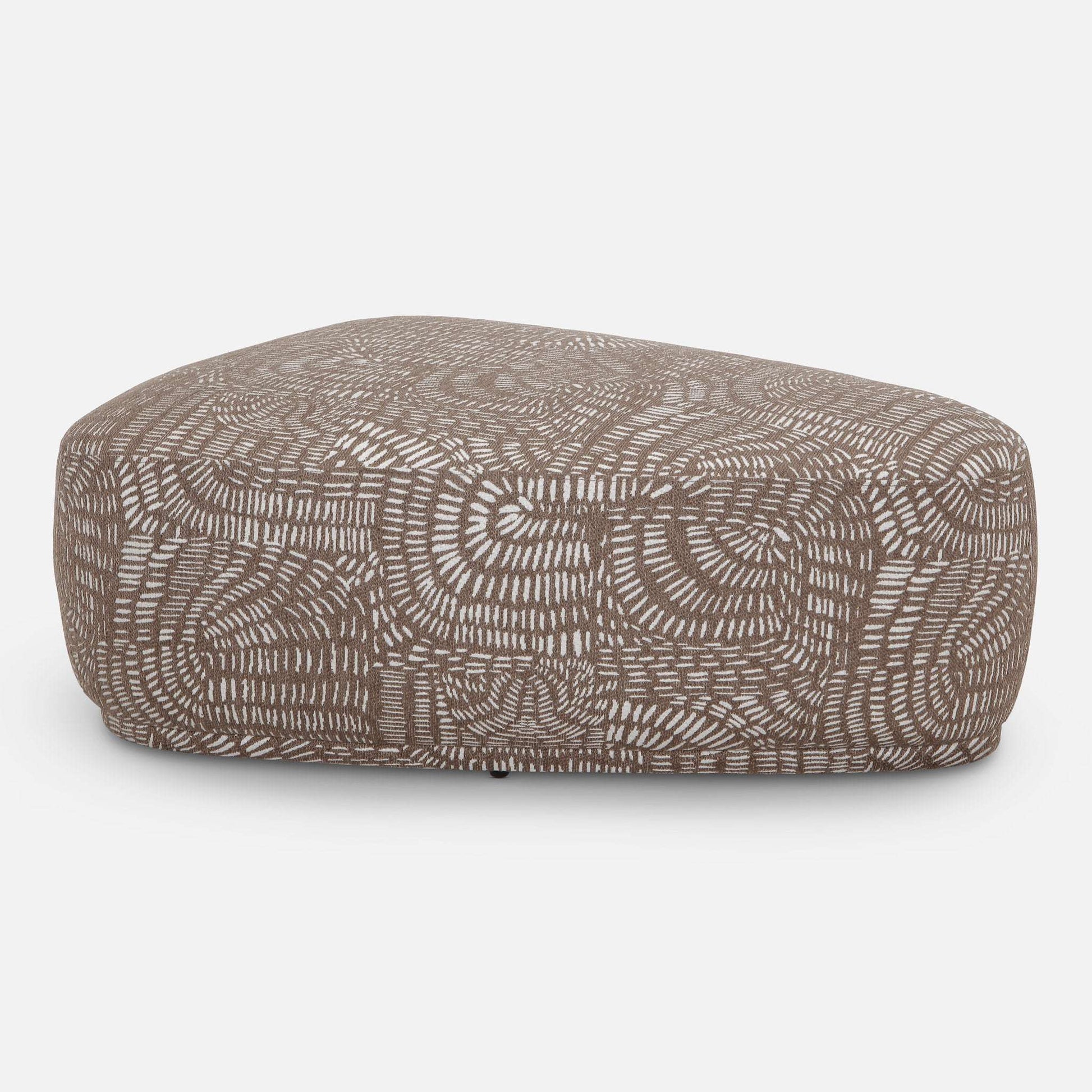 Briar Print Ottoman - Large - Ottoman