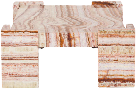 Gypsum Marble Coffee Table - Rectangle - Ruby - Coffee Table