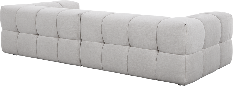 Omega Modular Sofa - 2 Piece - Grey Chenille - Modular Sofa
