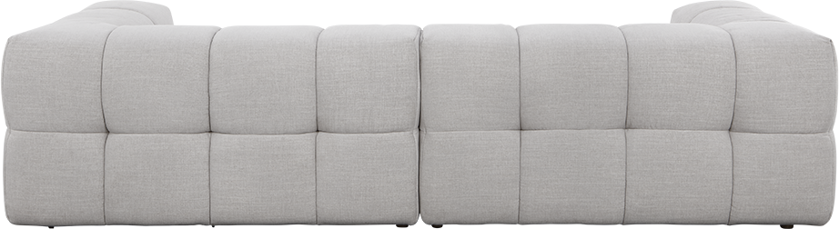 Omega Modular Sofa - 2 Piece - Grey Chenille - Modular Sofa