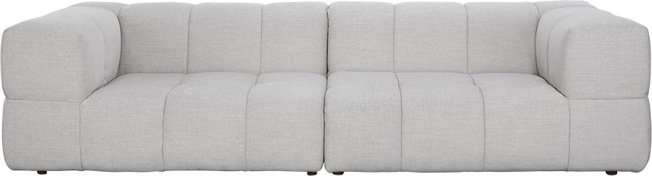 Omega Modular Sofa - 2 Piece - Grey Chenille - Modular Sofa