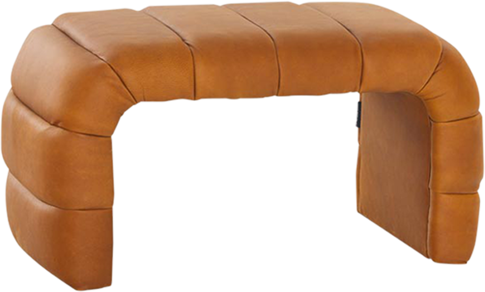 Westwood Bench Small Brown Leather