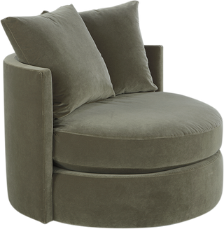 Zoe XL Swivel Chair Moss