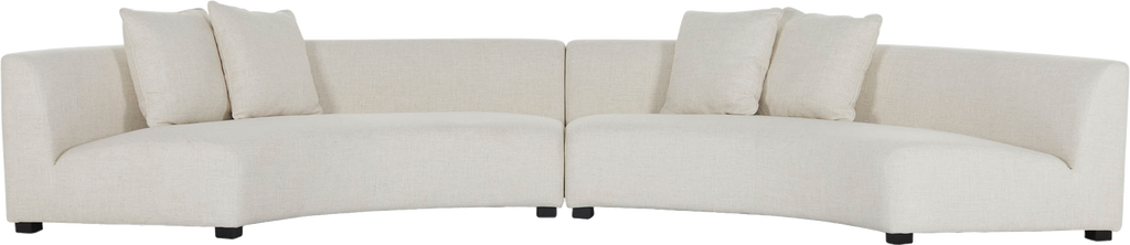 Adele Curved Modular - LHF - Crescent Natural - Modular Component