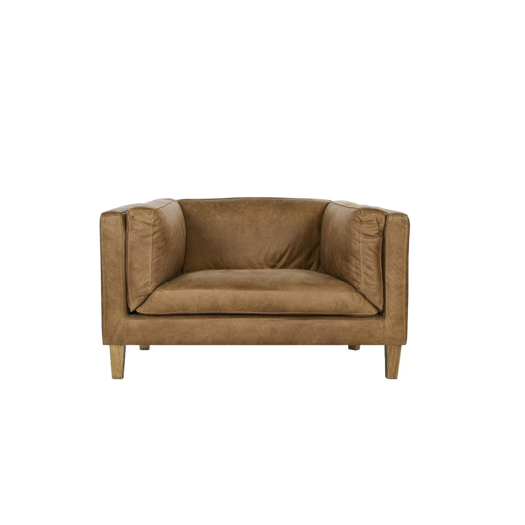 Vittoria Occasional Chair - Sand Leather - Accent Chair