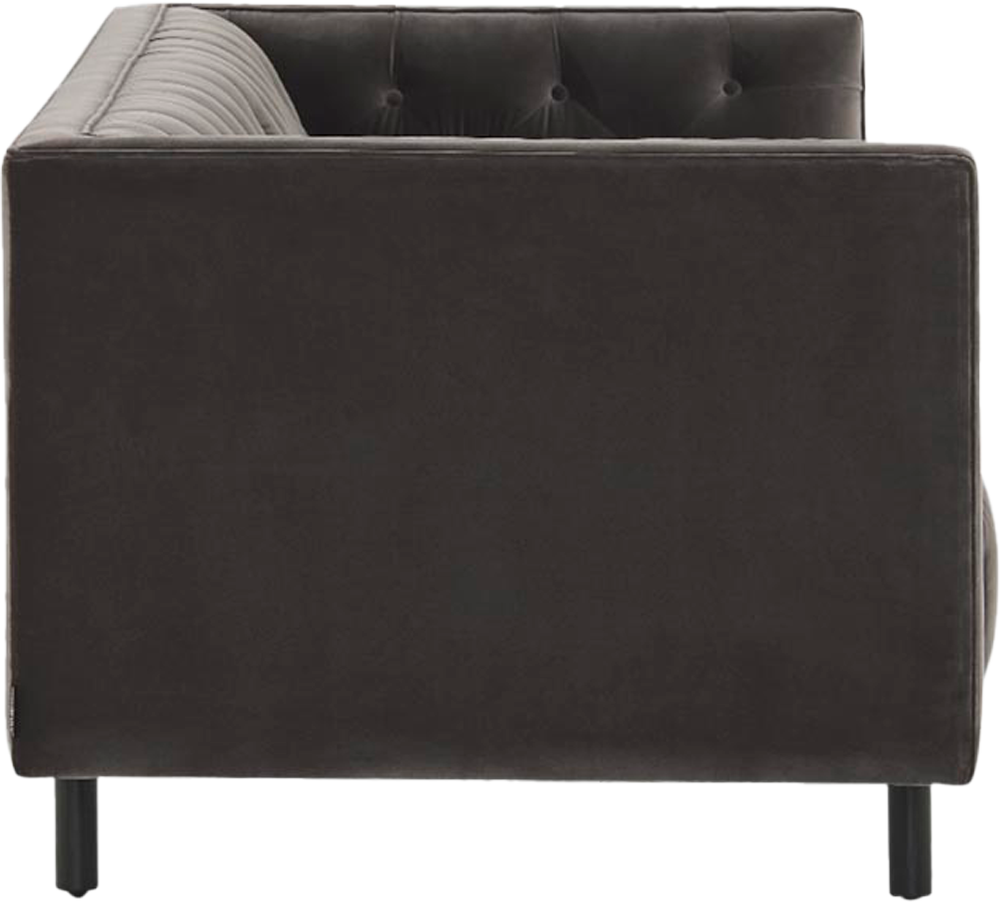 Addison Sofa - 3 Seat - Avignon Velvet Smoke - Sofa