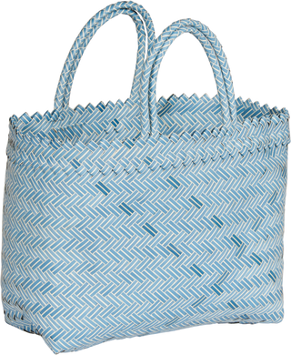 Large Woven Bag - Sky Blue