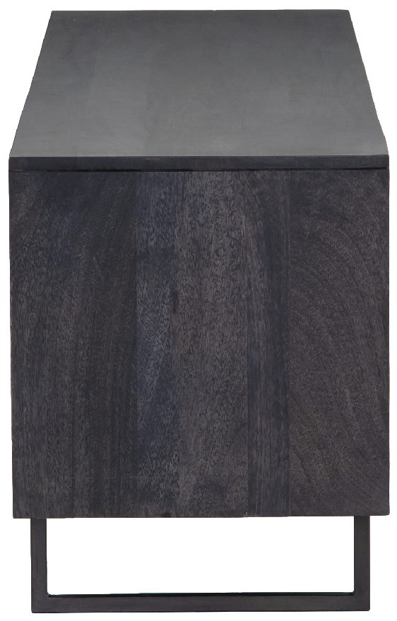 Luna Media Console  -  Black Wash - Media Unit