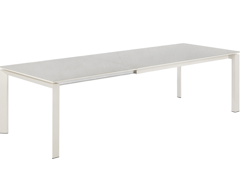 Houston Outdoor Extension Dining Table 79"  -  White - Outdoor Dining Table