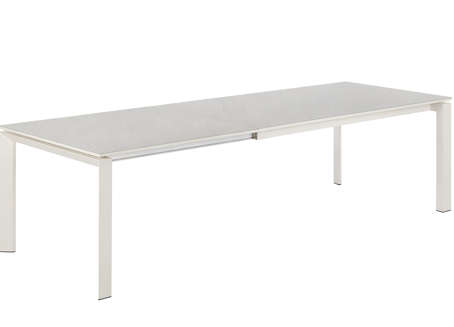 Houston Outdoor Extension Dining Table 79"  -  White - Outdoor Dining Table