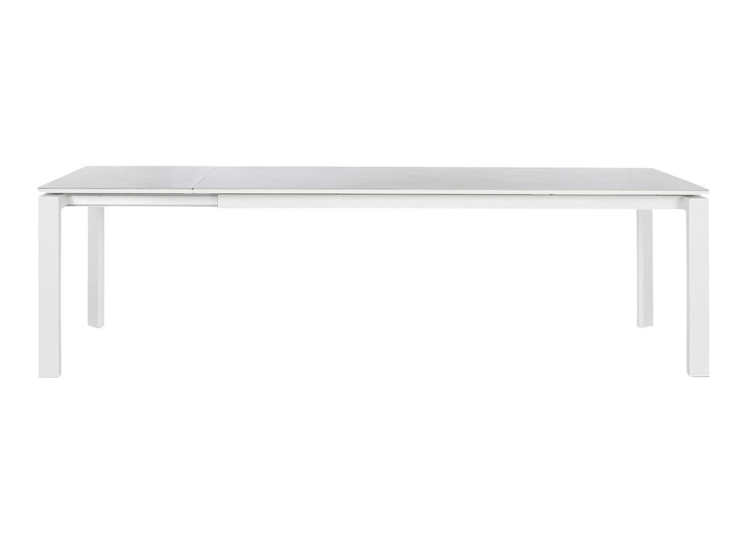 Houston Outdoor Extension Dining Table 79"  -  White - Outdoor Dining Table