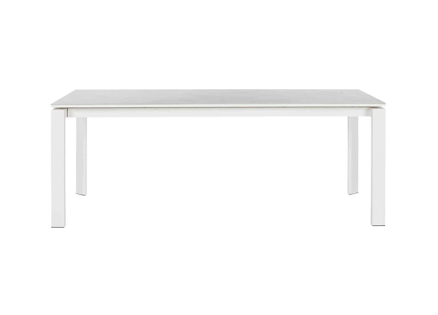 Houston Outdoor Extension Dining Table 79"  -  White - Outdoor Dining Table