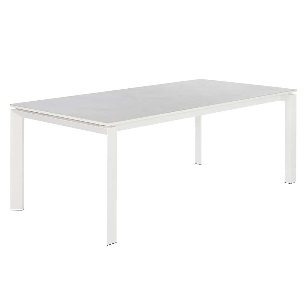 Houston Outdoor Extension Dining Table 79"  -  White - Outdoor Dining Table