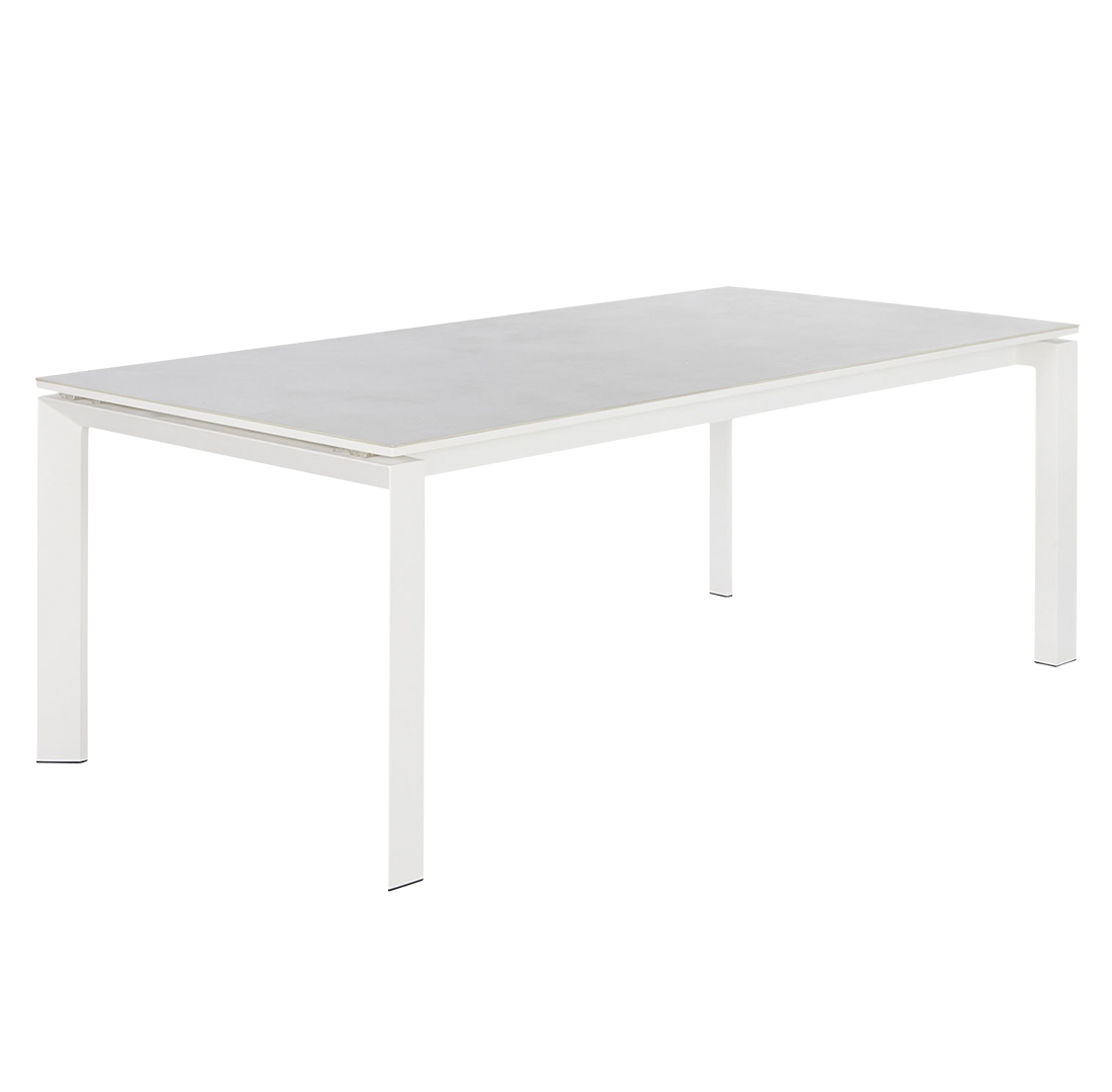 Houston Outdoor Extension Dining Table 79"  -  White - Outdoor Dining Table
