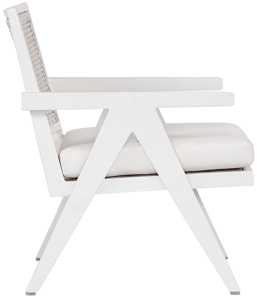 St Vincent Outdoor Lounge Chair  -  White - Outdoor Chair