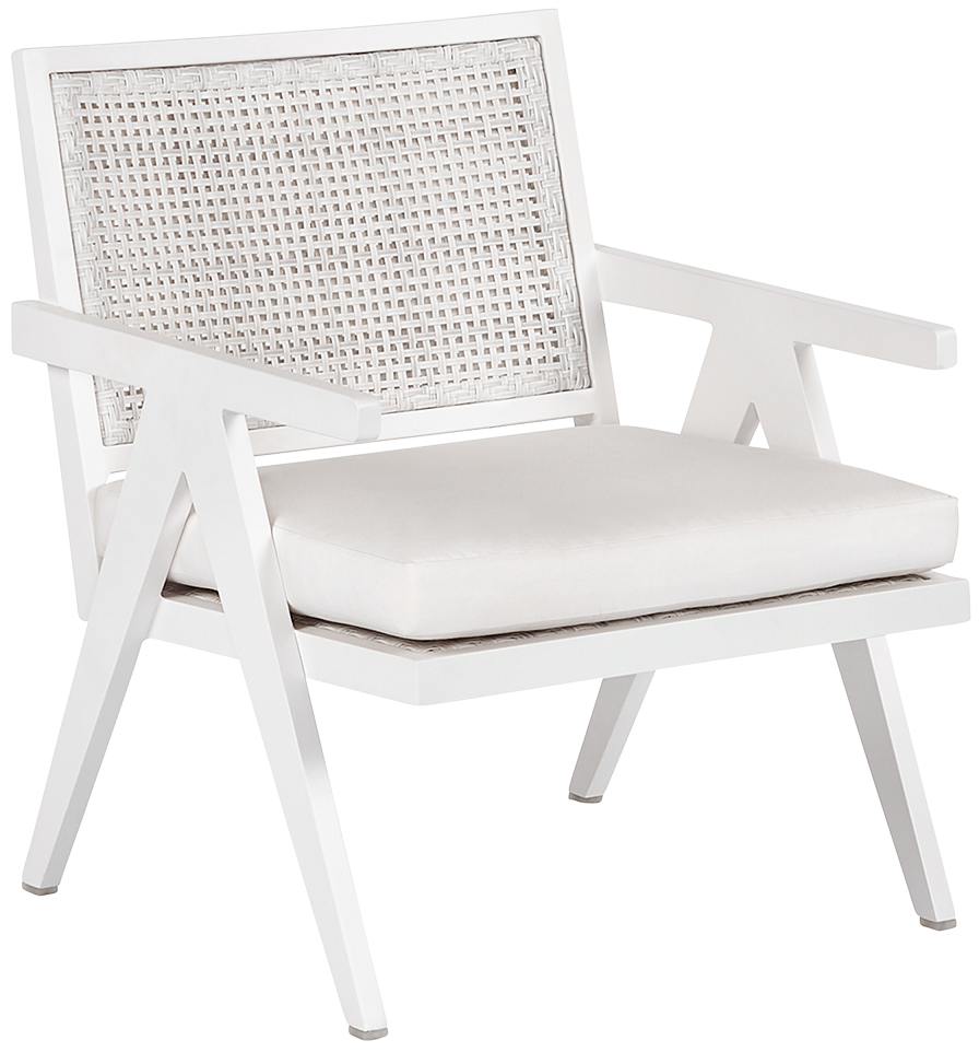 St Vincent Outdoor Lounge Chair  -  White - Outdoor Chair
