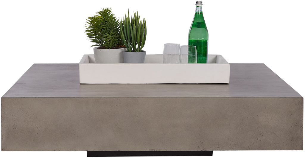 Monaco Concrete Coffee Table - Grey - Coffee Table