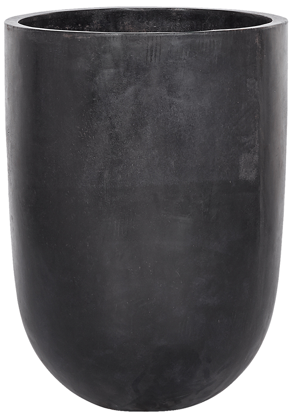 Almonte Concrete Black Planter - Medium - Planter